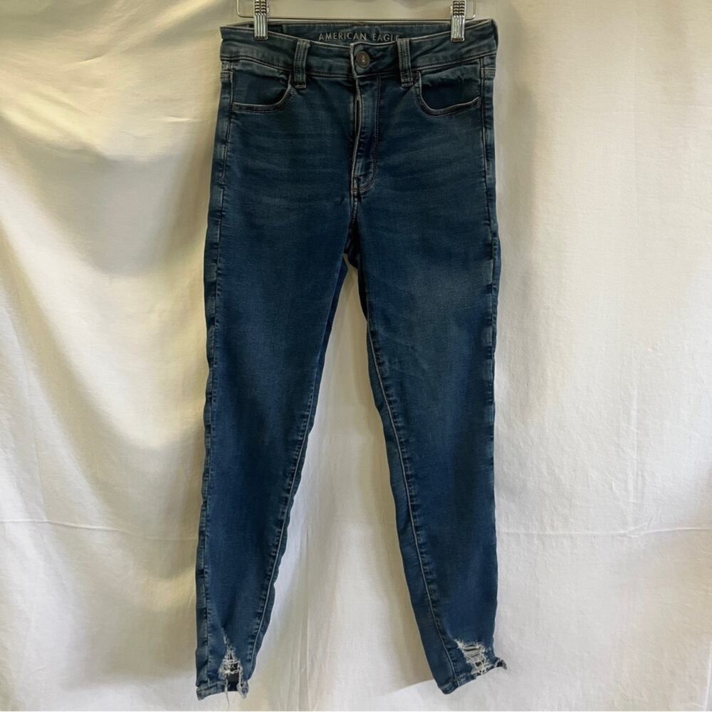 American Eagle Outfitters Dark Blue Skinny Jeans - Women